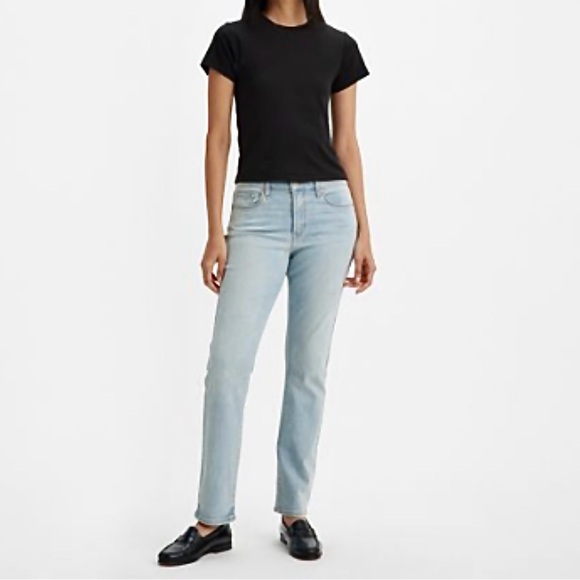 Women's Levi's® Classic Straight-Leg Light Wash Jeans - Picture 15 of 15